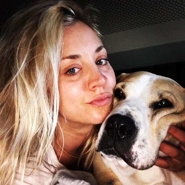 Kaley Cuoco with Norman